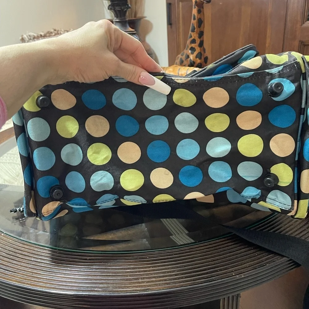 Rockland travel bag duffel luggage polka dot 19” tote casual contemporary bag​​​ - Picture 6 of 6